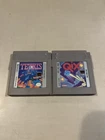Original Nintendo Game Boy Puzzle Game LOT (2) Tetris/Qix AUTHENTIC/TESTED
