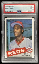 1985 Topps Eric Davis RC Rookie #627 Reds PSA 9