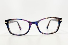 Coach Hc6065 5288 Confetti Purple Rectangle Eyeglasses Frames 49-17-135