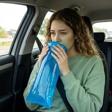 15Pcs Blue Disposable Vomit Bags 1000ml Emesis Bags for Motion Sickness