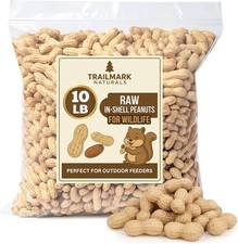 10 LB - Raw Peanuts For Squirrels, Raw In Shell Peanuts For Birds and Wildlife-