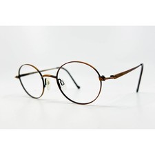 Esprit Eyeglasses Unisex Brown Metal Round 9055 48-20-140 35254-6