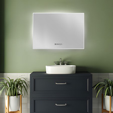 Eurom Sani 600 LED Mirror WiFi Infrared Heater and Fog-Free Heated Mirror for Ba