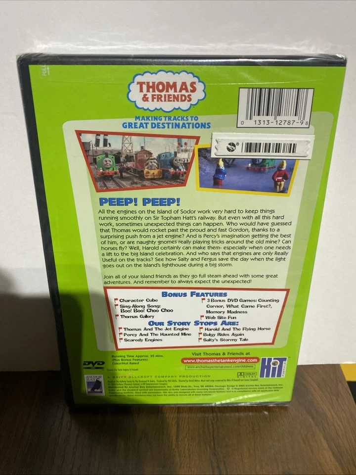 THOMAS & FRIENDS Thomas and the Jet Engine (DVD, 2004) Sealed NEW!!! Foto 4 de 4