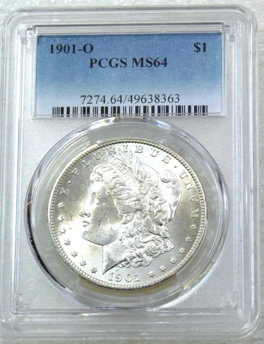 1901 O Morgan Silver Dollar PCGS MS64 Frosty Bright Luster New Holder #L338A