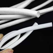 5Meter Length 600  Fiber Glass Sleeving  1.0mm 30mm Diameter Insulating Tube