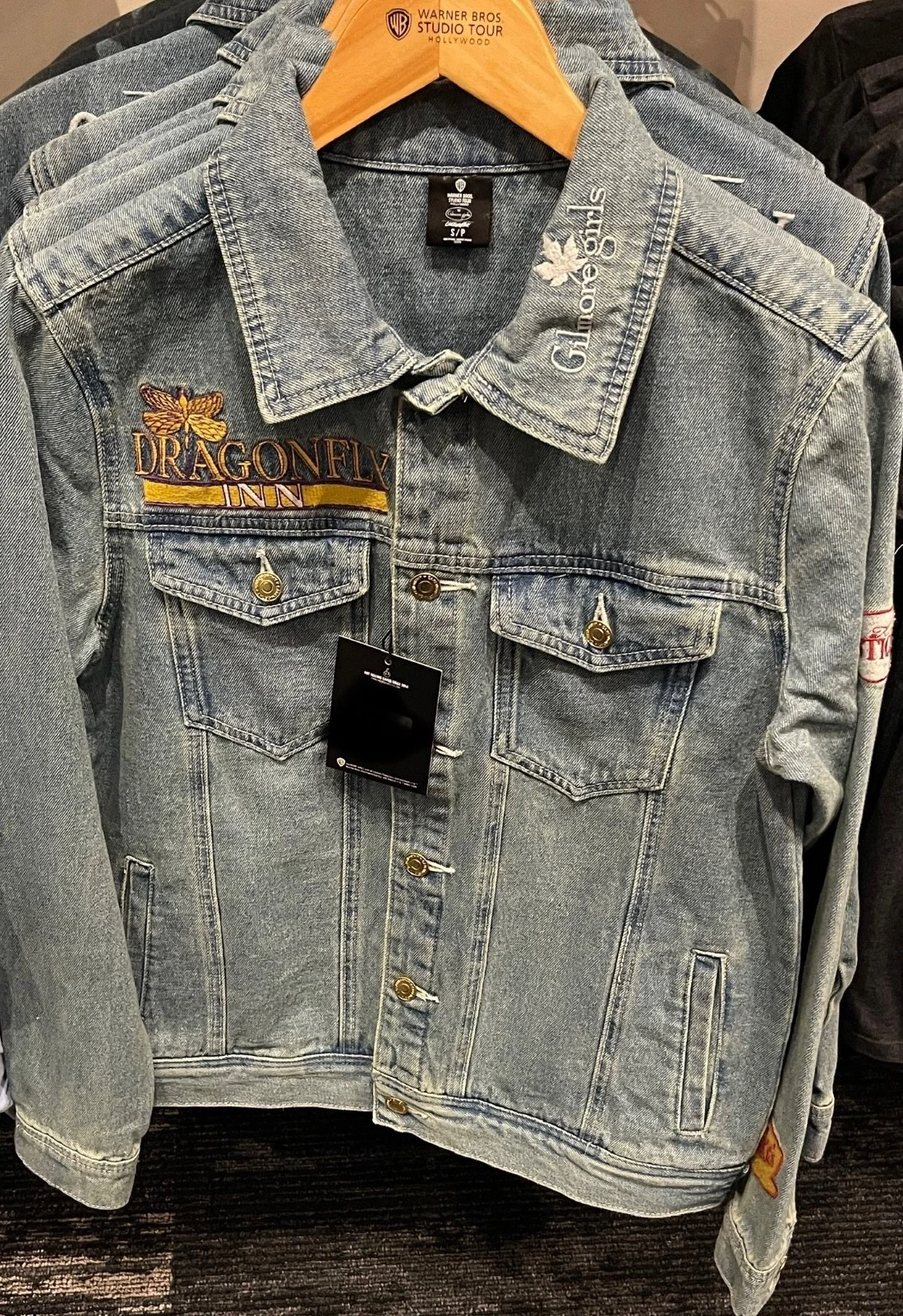 Warner Bros. Studios Tour Gilmore Girls Dragonfly Inn Denim Jacket Womens S-4XL