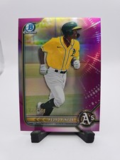 2022 Bowman Chrome Prospects Fuchsia Lava Refractor #BCP-94 Pedro Pineda /199 