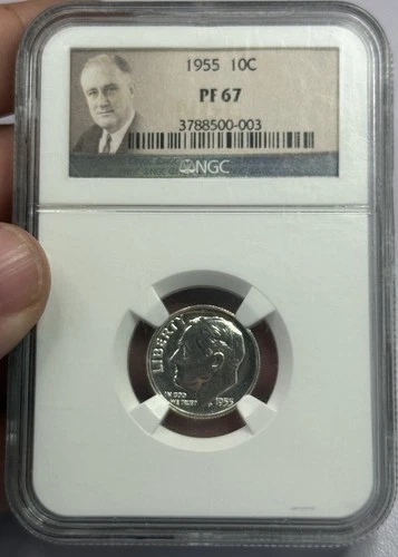 1955 Proof Roosevelt Dime NGC PF67