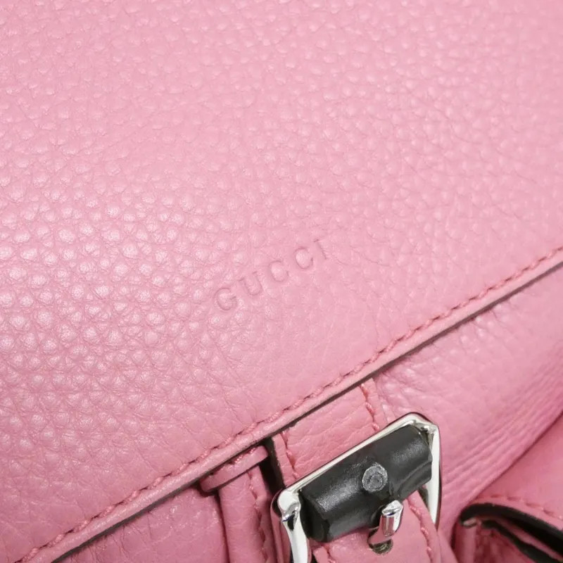 Gucci Backpack Leather Silver - image 6