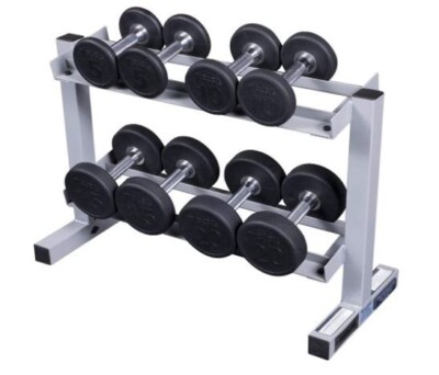 Rack de rangement 2 étages PRO 625cm pour haltères hexagonaux