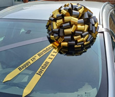 Giant Prom Bow, Large car bow, Personalized , 18" Giant Bow for Car, Wedding Bow