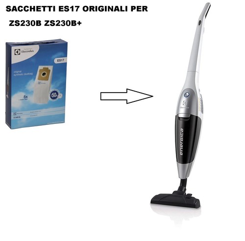 SACCHETTI ASPIRAPOLVERE ELECTROLUX ES17 ENERGICA ORIGINALI ZS230B+ ZS230 |  eBay