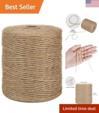 Biodegradable Jute Twine - 3Ply, 984ft - Arts and Crafts, Packing, Gardening