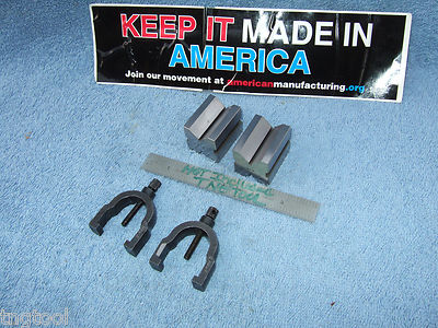 LUFKIN 1-1/4 inch No.905 V-BLOCKS GROUND MATCHED TOOLMAKER VINTAGE 278,750 ALSO