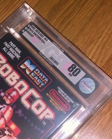 Nuovissimo gioco NES RoboCop sigillato in fabbrica H-Seam VGA grado 80 Nintendo