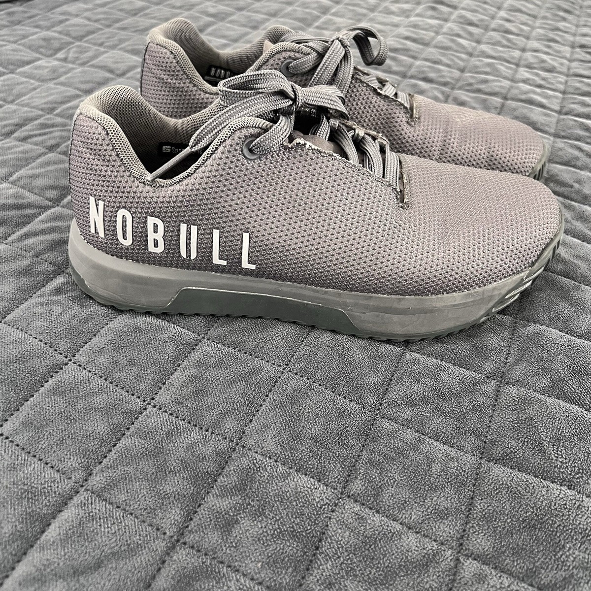 のの  Nobull Shoes Women's Size 8.5 Impact Sneaker Gray Mesh Lace Up