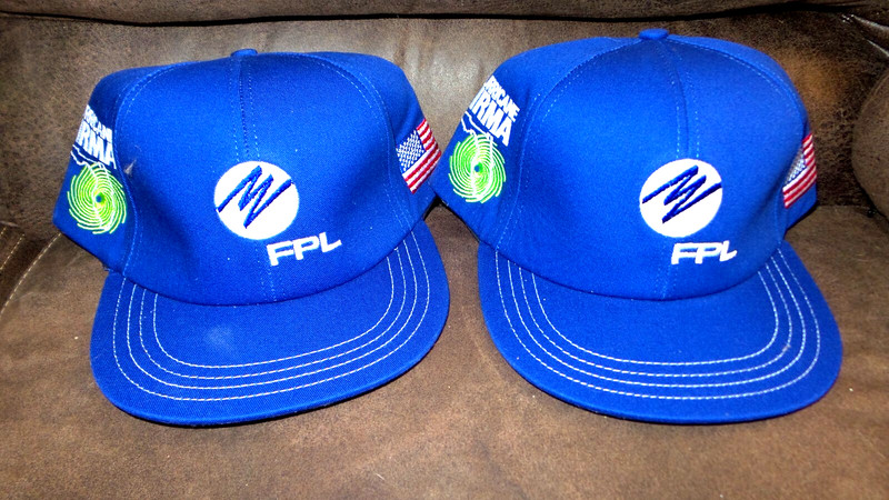 FLP POWER LINEMAN HATS FPL Storm Break FLORIDA POWER HURRICANE IRMA  (2)  NEW