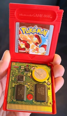 Pokemon Rot Nintendo Game Boy Neue Batterie Original GB GBP GBC GBA SP Retro Spiele