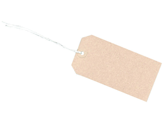 1000 Etichette Bagagli Rinforzate 70x35 Mm – Cartoncino Riciclato Con Occhielli – Ideali Per Valigie E Pacchi - 2