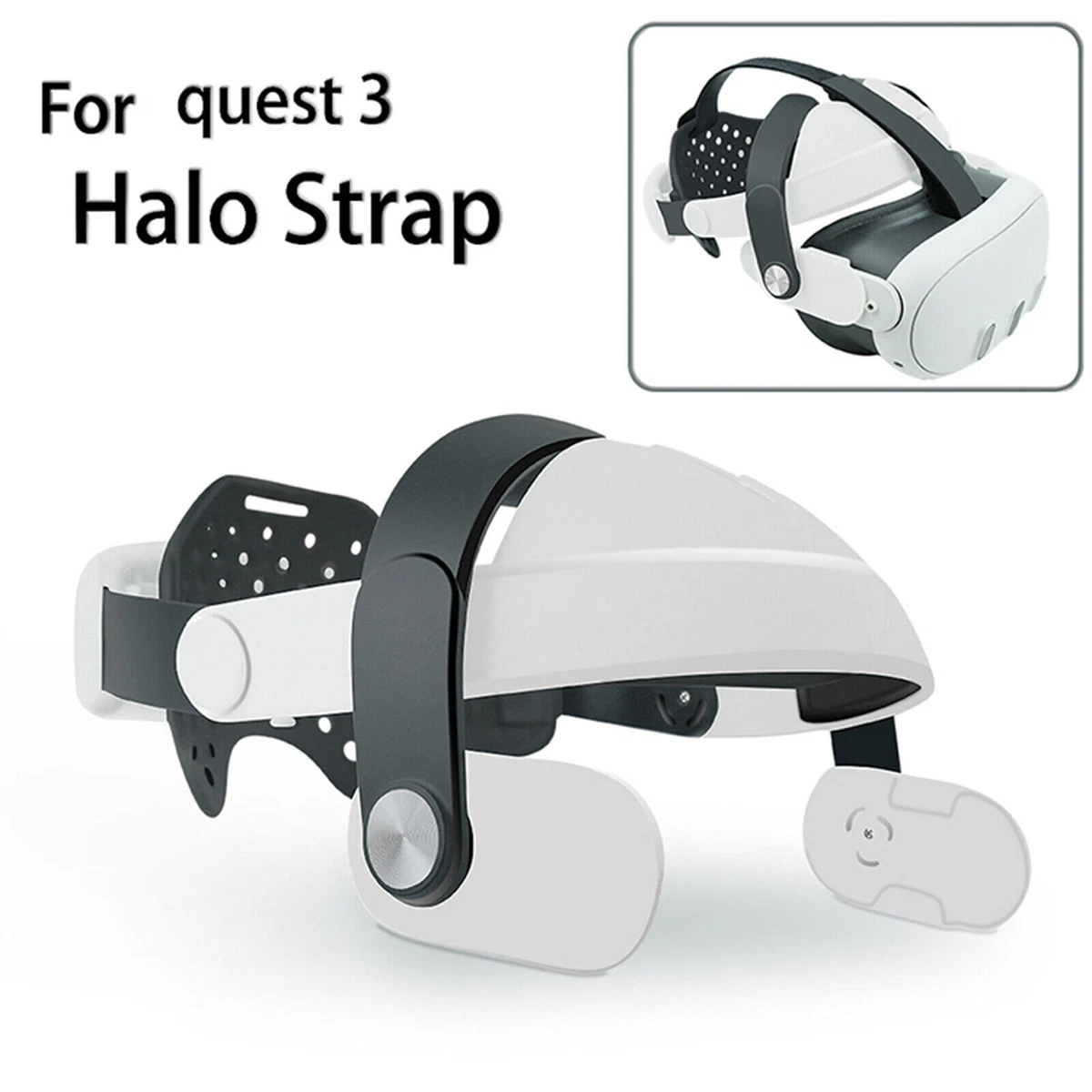 360°Rotational Adjustable Head Halo Strap for Quest 3 VR Headset  Accessories