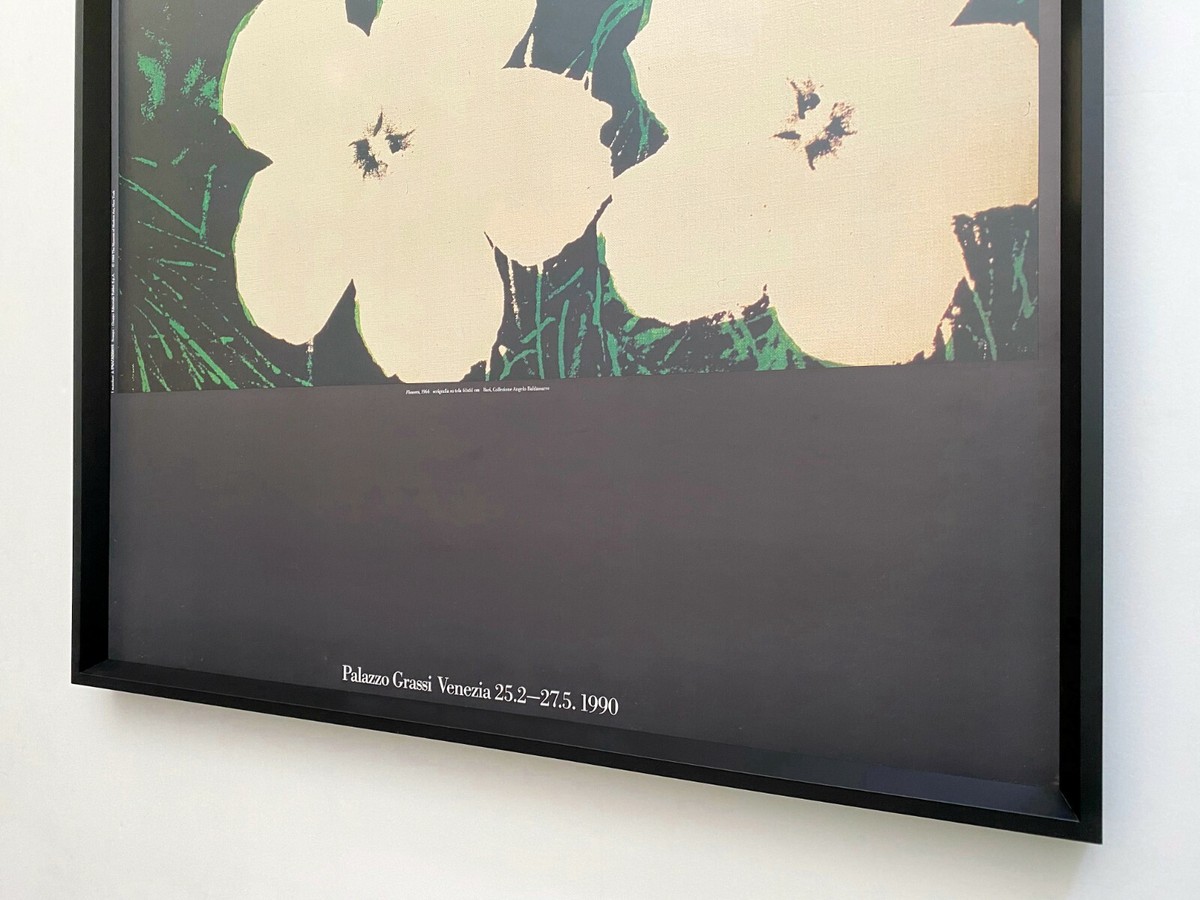 ANDY WARHOL RARE 1990 LITHOGRAPH PRINT FRAMED LARGE EXHBT POSTER