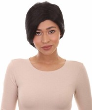 Women Short black Natural Style Wig, Party Ready Fancy Cosplay Halloween Wig,