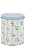 GreenGate Dose rund 'Elwin white' Aufbewahrungsbox Metall Landhaus Vintage