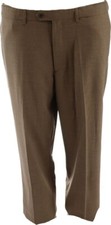 Lands' End Men's Plain Comfort Waist Wool YR Trouser Chestnut 36 NWOT 120 