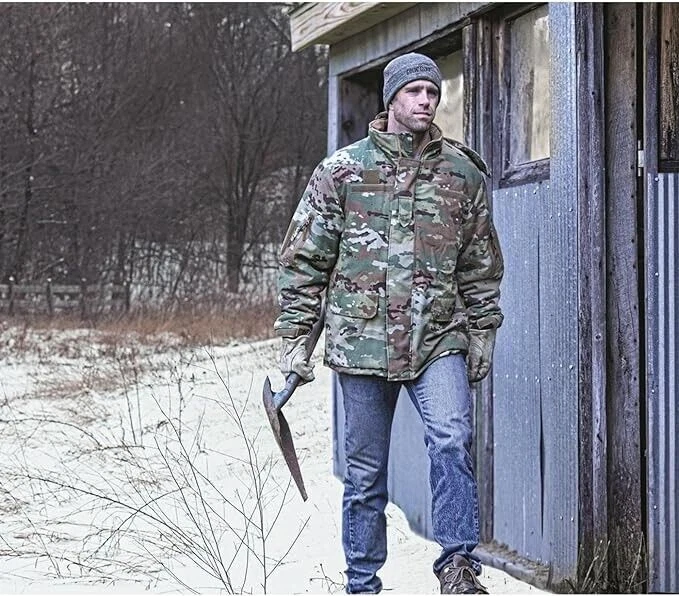 Parka OCP Sub Zero ECWCS PrimaLoft con Capucha Multicam Clima Frío SUBZERO Correr GRANDE Foto 3 de 4