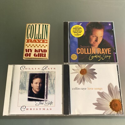 Collin Raye 4 LOT: My Kind of Girl (Cassette), Counting Sheep, Love Songs,  