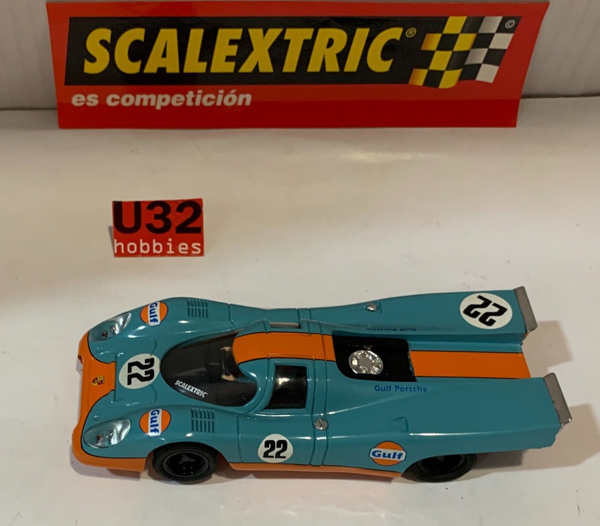 Porsche 917 Scalextric C22 1/32 - Modèle De Voiture De Slot Racing - Occasion Bon état