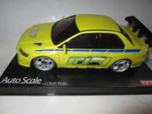 Kyosho ASC Mini-Z Fast & Furious 2 Mitsubishi Lancer Evo VII Yellow - Image 2 of 4