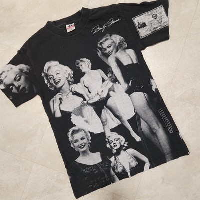 VTG 90s Marilyn Monroe Mens S Small AOP All Over Print The Estate 