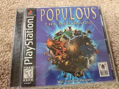 Populous: The Beginning (Sony PlayStation 1, 1999) CIB  Complete