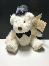 Russ Berrie White Groom Bear 1668 6in.