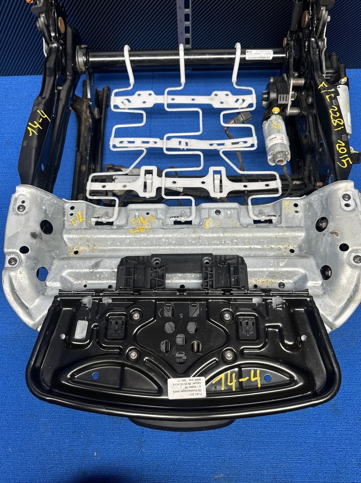 BMW 228I F23 2015-2016 convertible asiento inferior delantero izquierdo marco de pista motor fabricante de equipos originales* Foto 4 de 4