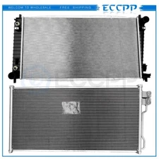 Aluminum Radiator & AC Condenser Cooling Kit For 04-06 Ford Expedition 5.4L V8