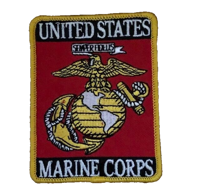 USMC Marine Corps Semper Fi Patch - Eagle Globe Anchor EGA Fidelis Devil Dog Patch
