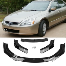 Front Bumper Cover Lip Spoiler Splitter Kit Trim For Honda Accord 1998-2007