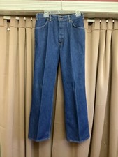 Vintage 1970  s Levi  s Big Bell Bottom Jeans Orange Tab Waist 34 Inseam 32