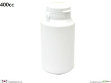 Empty Capsule Pill Bottle Medicine Vitamin Container Bottle PE 400CC Hinged lid