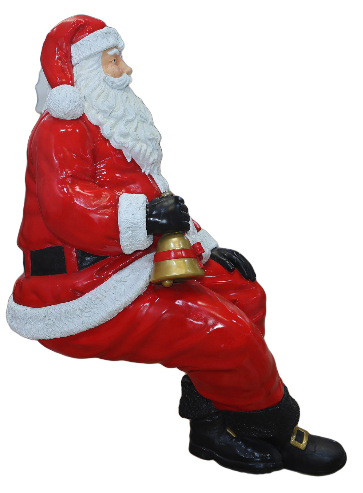 Large Santa Claus Statue Sitting Christmas Decor Indoor Outdoor eBay