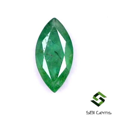 9x4.50 mm Certified Natural Emerald Marquise Cut 0.82 CTS Faceted Loose Gemstone