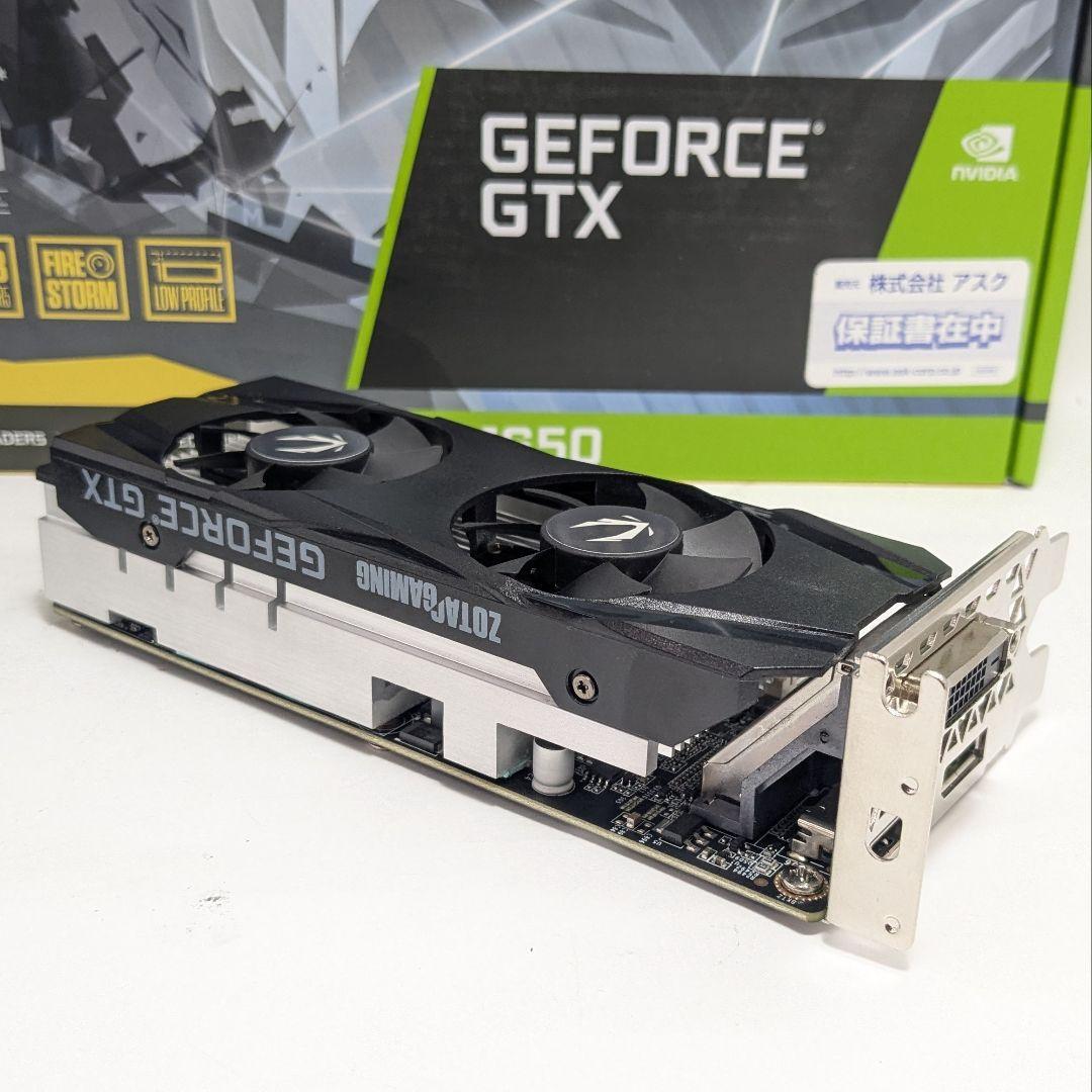 ZOTAC GeForce GTX 1650 LP 4GB GDDR5 Low Profile GPU HDMI DP