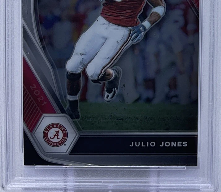 Julio Jones PSA 9 -2021 Prizm Draft Picks -Alabama Crimson Tide, Falcons, Canton - Image 3 of 4