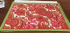 S/4 Pomegranate Inc.Paisley Red & Green Placemats EUC — photo 10