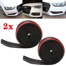 2x Spoilerlippe Universal Frontspoiler 2,5m für Auto Schweller Gummilippe Seite