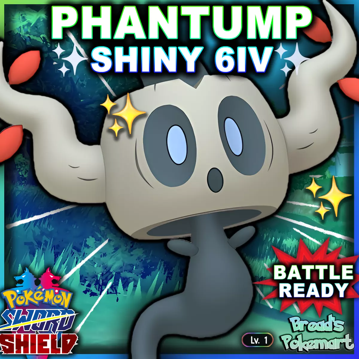 Pokemon Sword and Shield Phantump