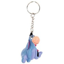 Walt Disney Winnie the Pooh Eeyore Figural 3D PVC Key Ring Key Chain NEW UNUSED